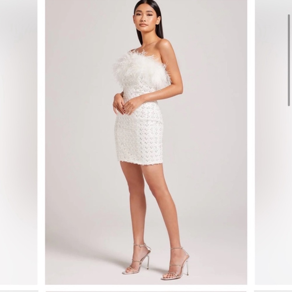 Nadine Merabi Harlow white dress